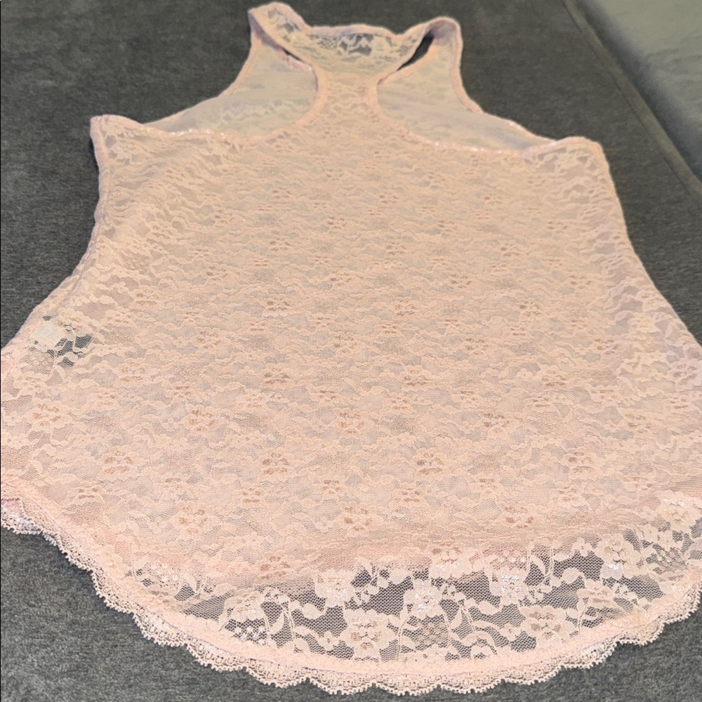 Victoria’s Secret- NWOT Light Pink Lace Tank Top Size XS - Picture 13 of 14